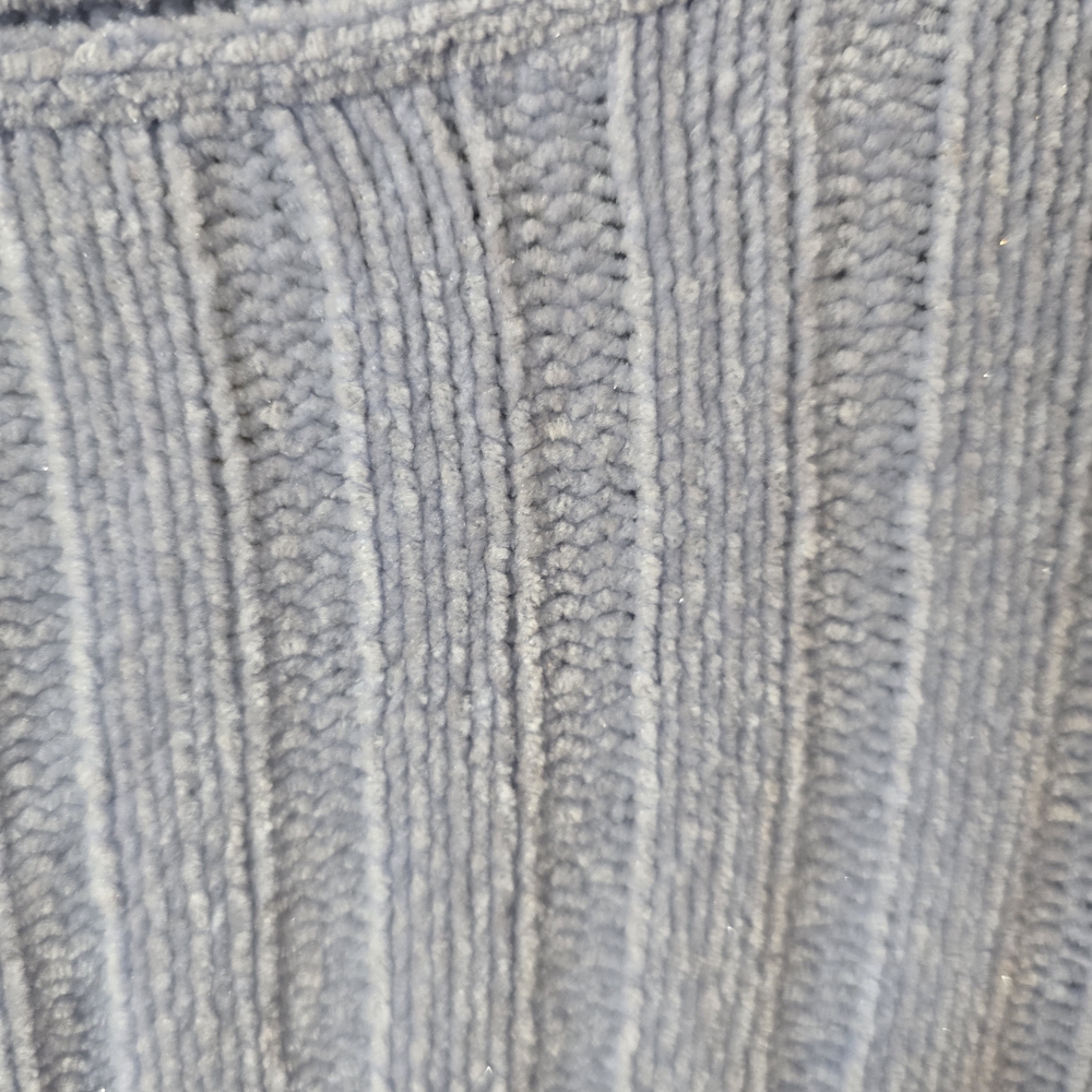 Classic Elements Soft Blue Knit Plus Size Sweater - image 4